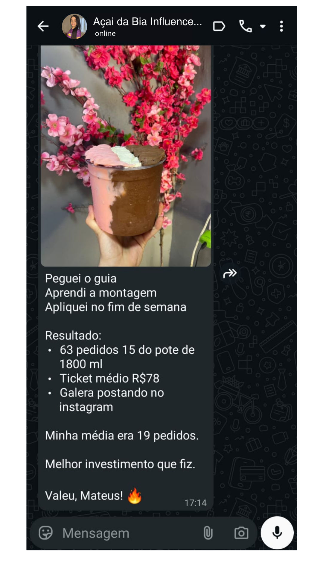 Montagem gourmet resultado