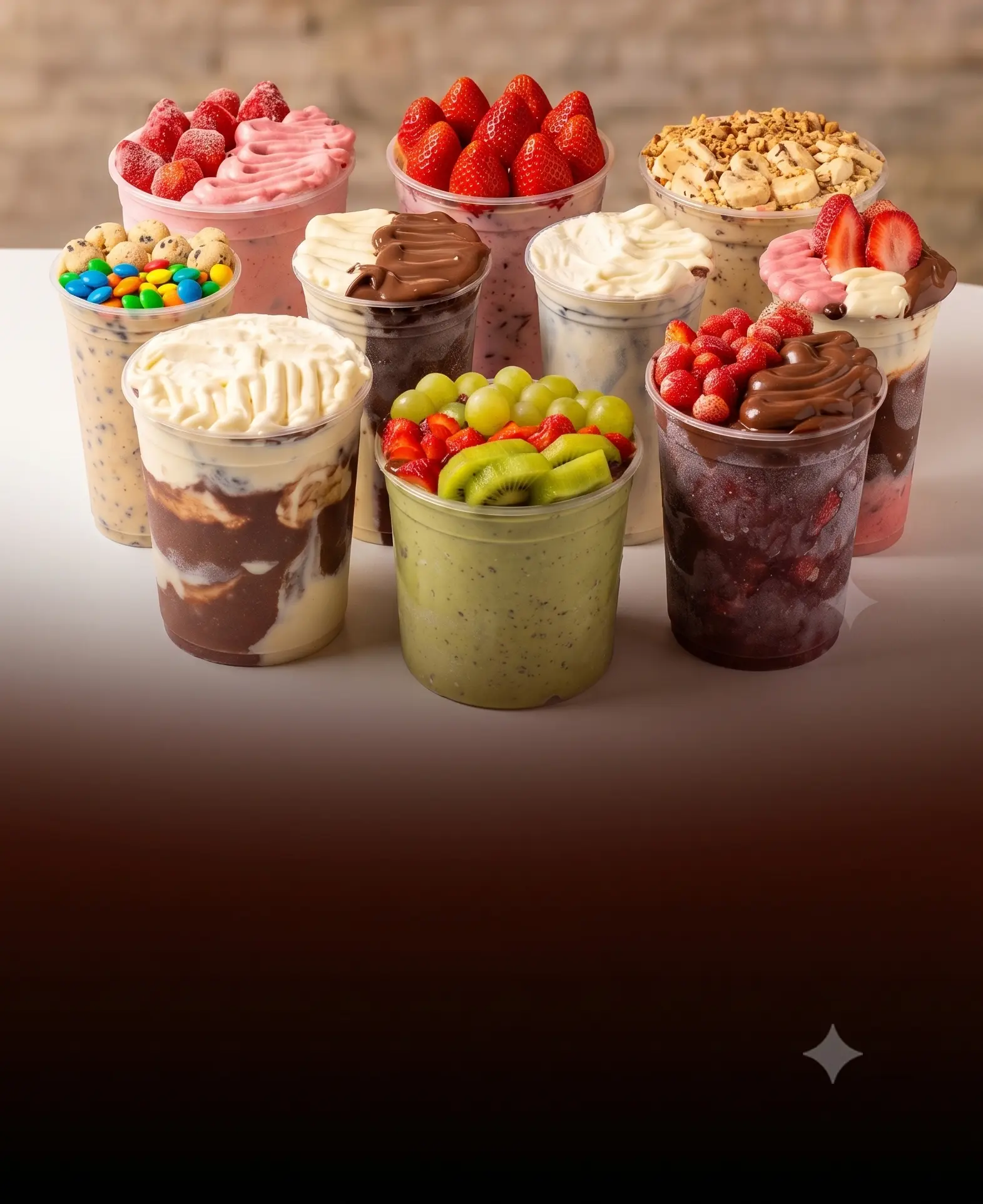 Montagens gourmet de açaí irresistíveis